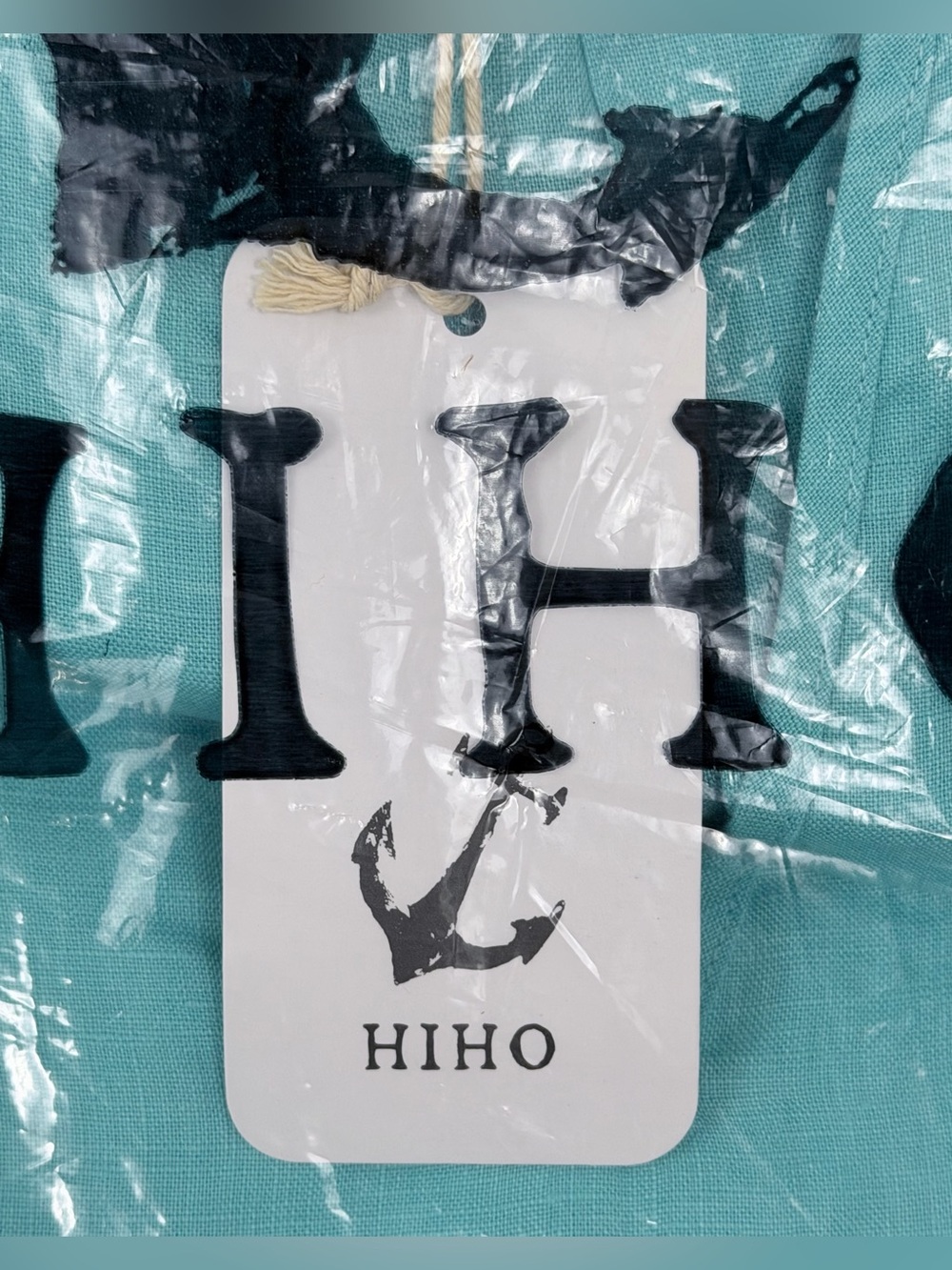 Women’s HIHO Linen Aqua Colored Long-Sleeve Tunic Dress/Coverup Medium NWT - Picture 8 of 10